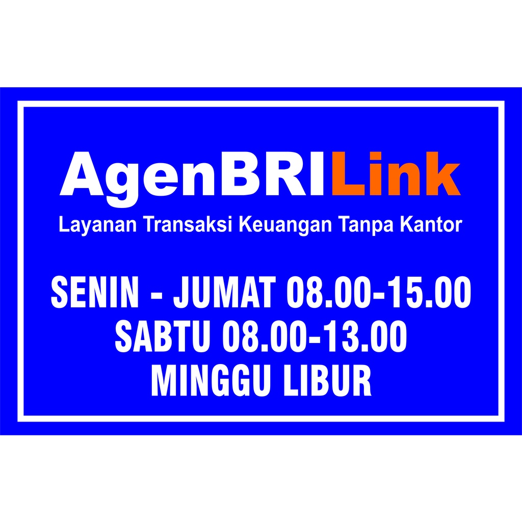 

STIKER VINYL JAM OPERASIONAL BRILINK ( CUSTOM JAM )