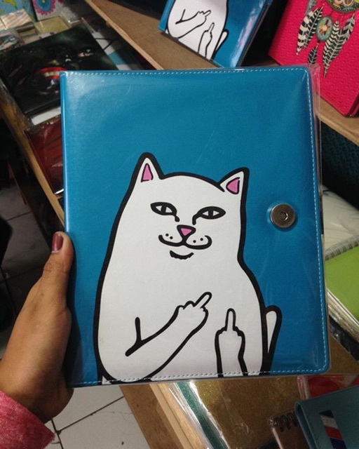 

BINDER CAT MIDDLE FINGER