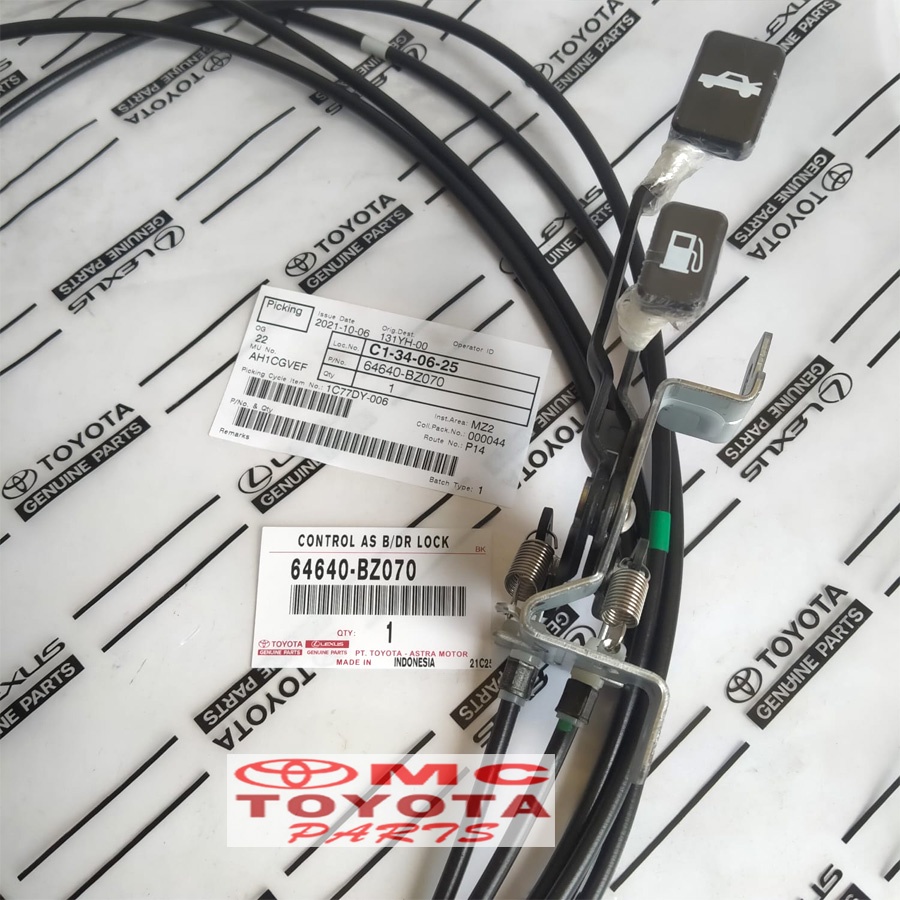 Kabel Tarikan Pembuka Tutup Tangki Bensin Agya Ayla 64640-BZ070