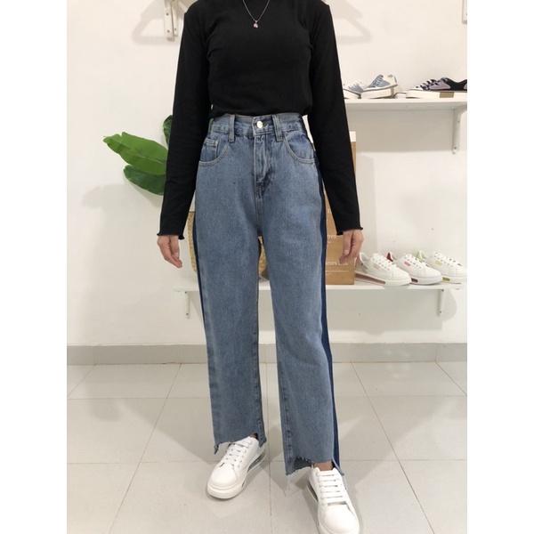 AVANCEID (S-XXL) CELANA JEANS PANJANG HIGH WAIST BAGGY JEANS KULOT 7342