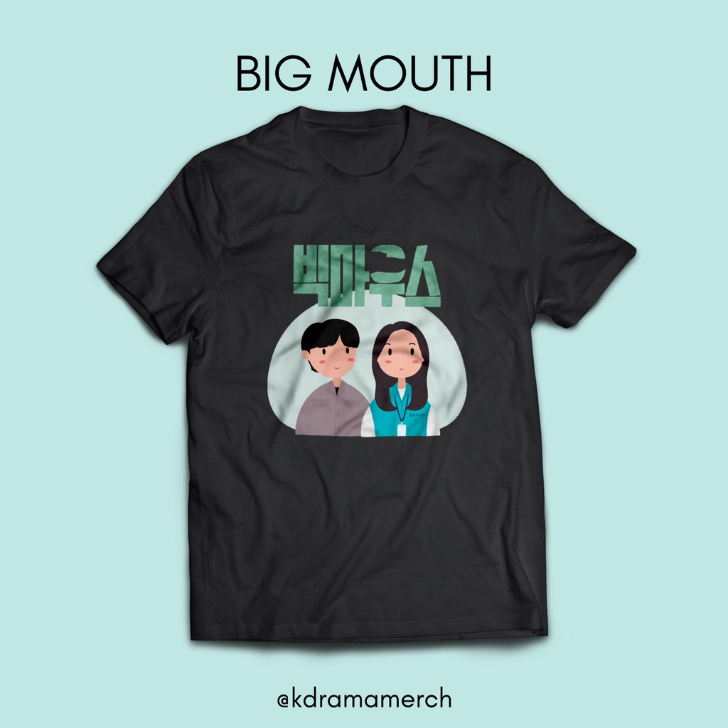 BIG MOUTH TSHIRT KAOS DRAMA KOREA / BIG MOUSE DRAKOR KIT / DRAMA KOREA FANKIT / DRAKOR / KAOS COTTON