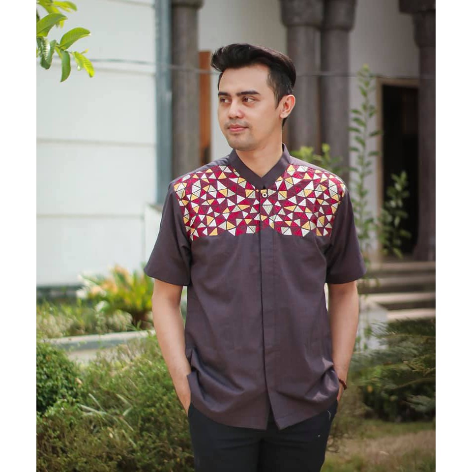 Baju Muslim Koko Dewasa Bordir Al haramain B07 Series