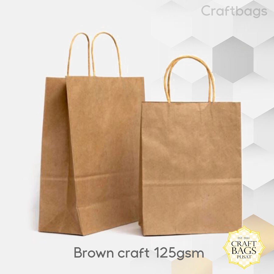 

Paper Bag Coklat Tali Kertas 20x9x29 & 35x12x25 cm / Paper bag coklat polos murah / paper bag souvenir wedding packaging / Paper bag warna coklat packing Kado Mini Twist
