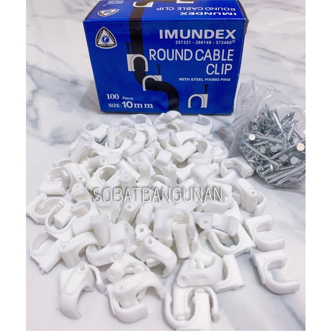 KLEM KABEL IMUNDEX 10MM / KLEM KABEL PUTIH IMUNDEX 10MM