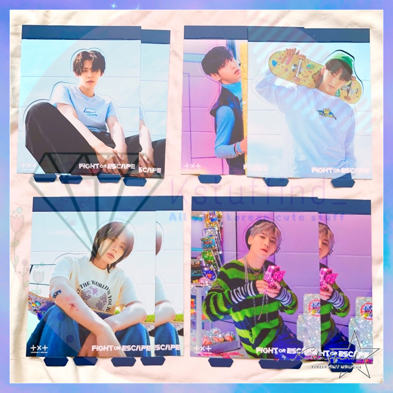 [kstuffind] SHARING TXT FIGHT OR ESCAPE CUT BOARD AR CARD TICKET FRAME STANDEE FOE MURAH SOOBIN HUENINGKAI TAEHYUN YEONJUN BEOMGYU