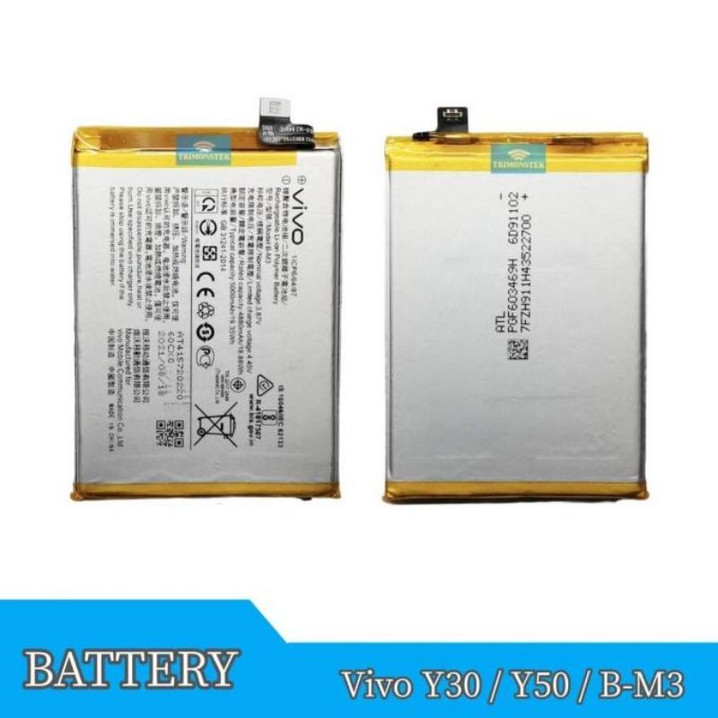 Baterai Batrai Battery Batu Hp Vivo Y30/Vivo Y50 B-M3 Original