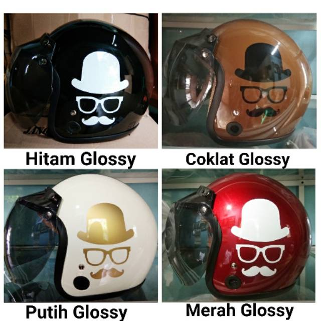 Helm Dewasa Model Bogo Gentleman's Old (Foto Asli)