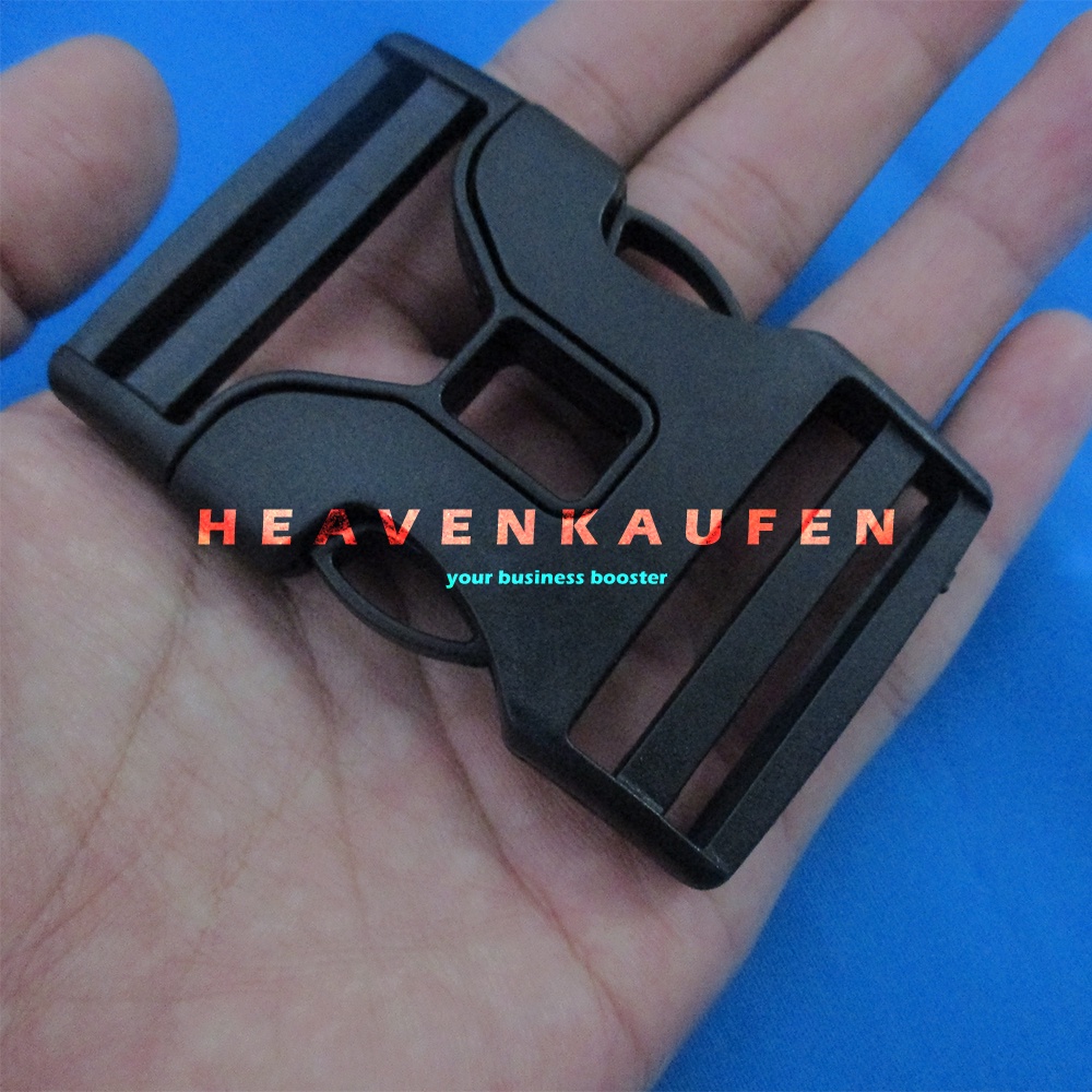 Buckle Acetal Kunci Sodok 3,8 cm Hitam Kuat Bagus Type H