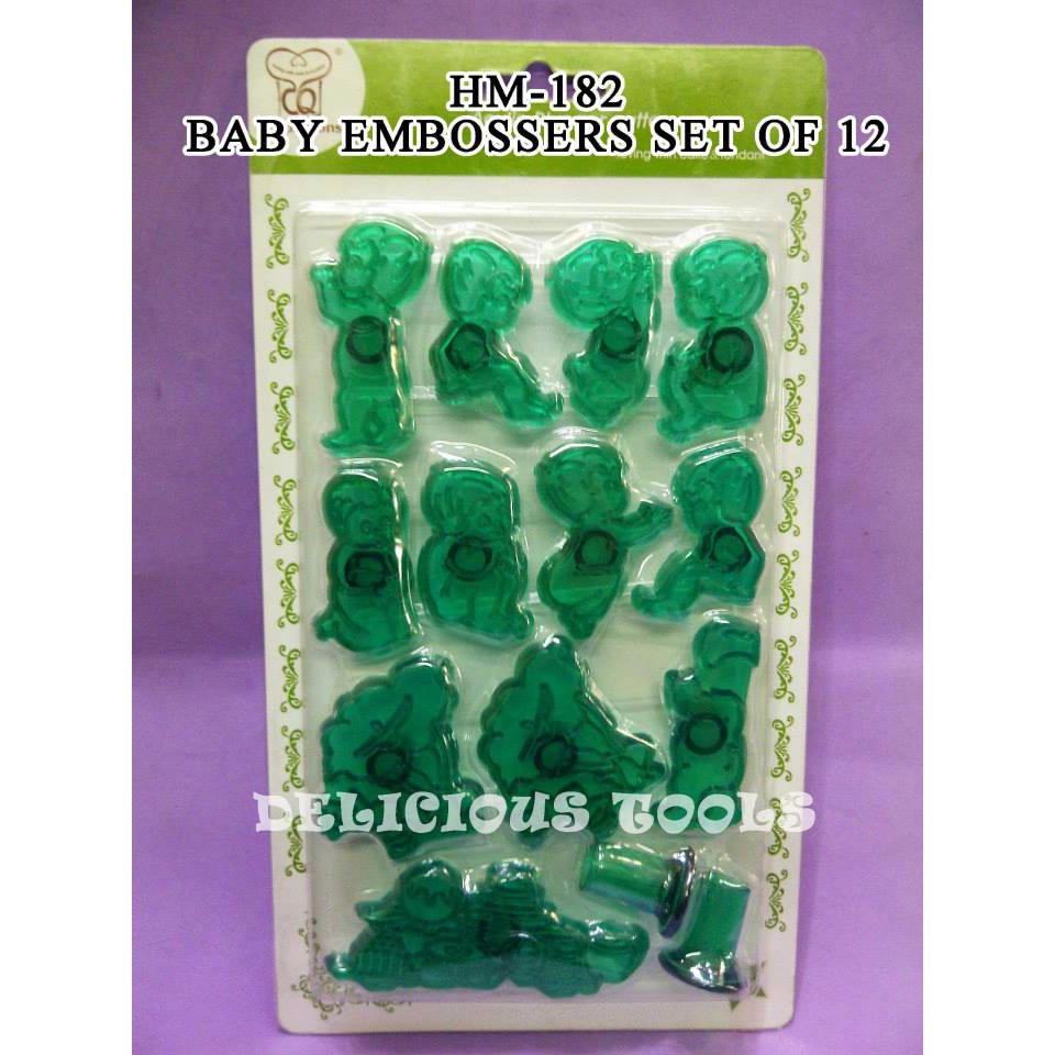 

PL030 Baby Embossers Set of 12 cutter cookies