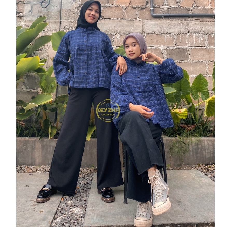 Raya smoke blouse flanel