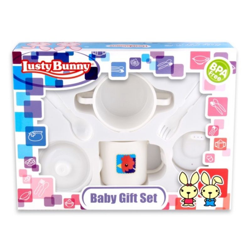 LustyBunny Feeding Set (LB-1424) Gift Set Isi 6 Pcs