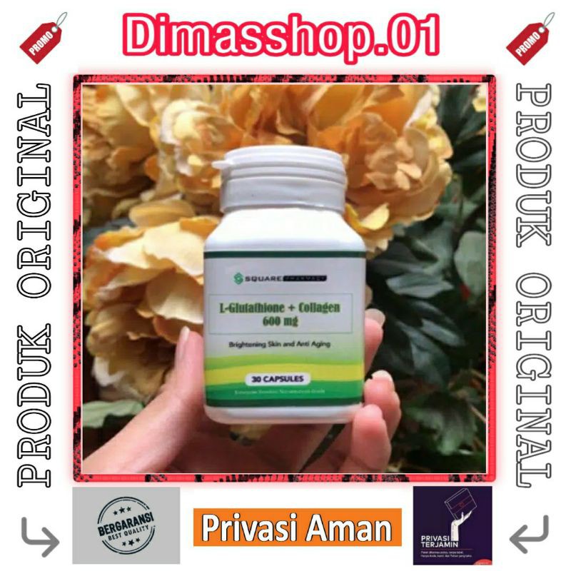 L Glutathione 600mg  + Collagen Asli Original