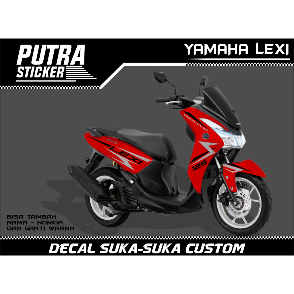 Sticker Decal Yamaha Lexi FULL BODY, sticker lexi