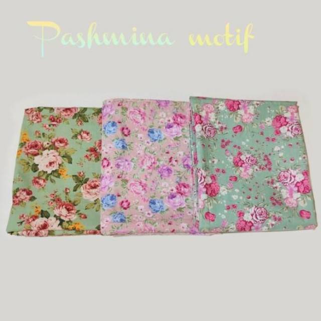 Pashmina TERMURAH Pashmina Motif Grosir Hijab FREE Ciput Ninja