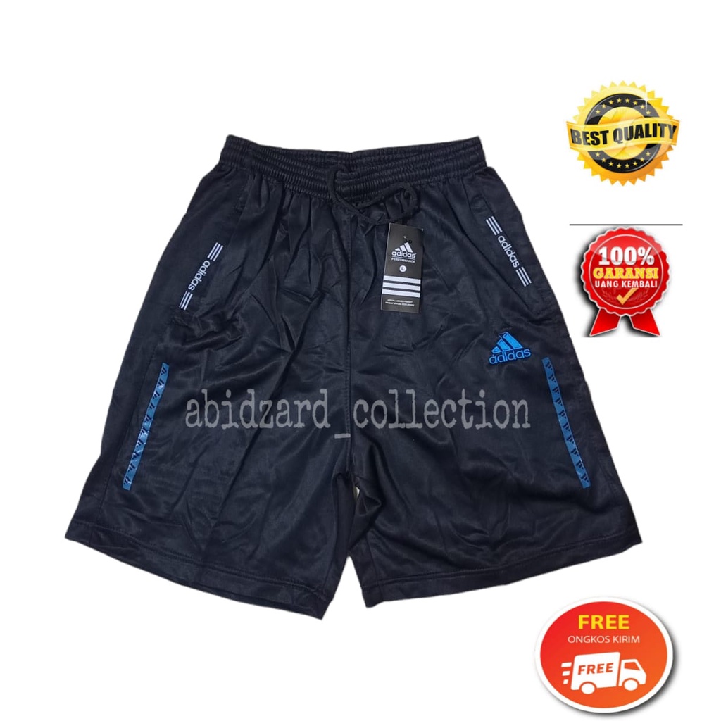 Celana Pendek Olahraga Pria Wanita Sport Hitam Cowok Cewek Jumbo Original Premium