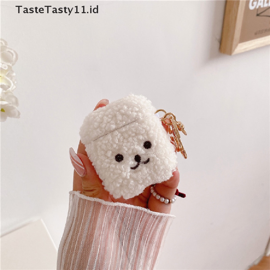 【TasteTasty】 Cute Fluffy Bear Earphone Case For Apple Airpods 1 2 Pro Cover Fashion Lovely .