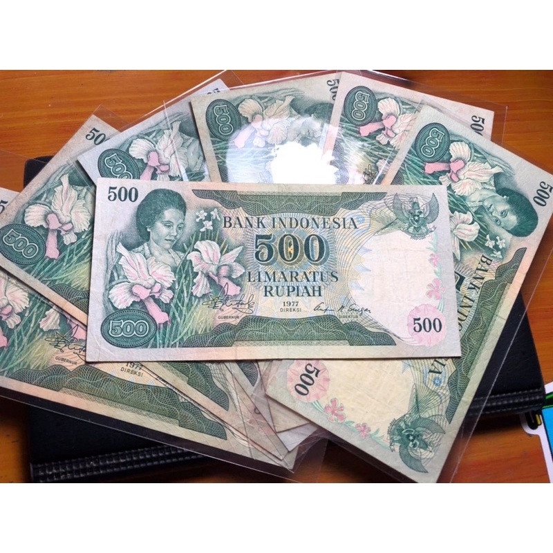 Uang Kuno 500 Rupiah Ibu Konde 1977 Original