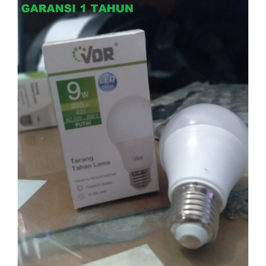 LAMPU BOHLAM LED VDR 9 W / WATT GARANSI 1 TAHUN