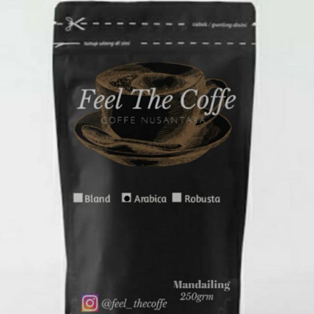 

KOPI ARABICA MANDAILING 250grm, 500grm, 1Kg BIJI / BUBUK | FEEL THE COFFE