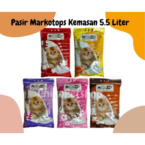 Pasir Kucing Gumpal Wangi Markotop 5.5ltr | Cat Sand Markotops 5,5 Ltr