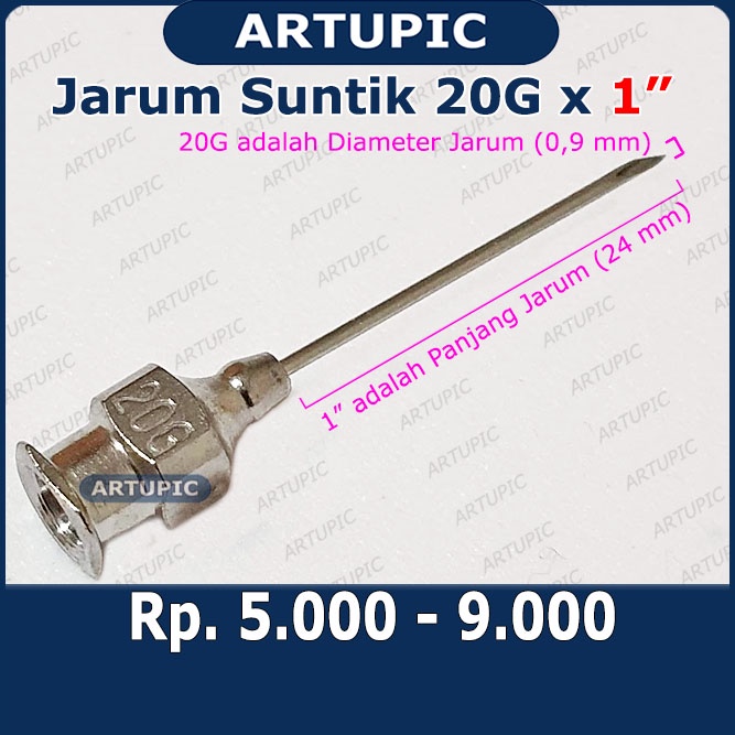 Jarum Suntik Vaksin Unggas Ayam 20G X 1 Inch Socorex 0.9 X 24 Mm Veterinary Hypodermic Needles