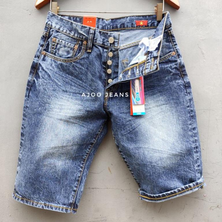 [IR. 6838] Celana Pendek Import Pria 501 Snow Ringkel Made In Vietnam 🇻🇳Dan