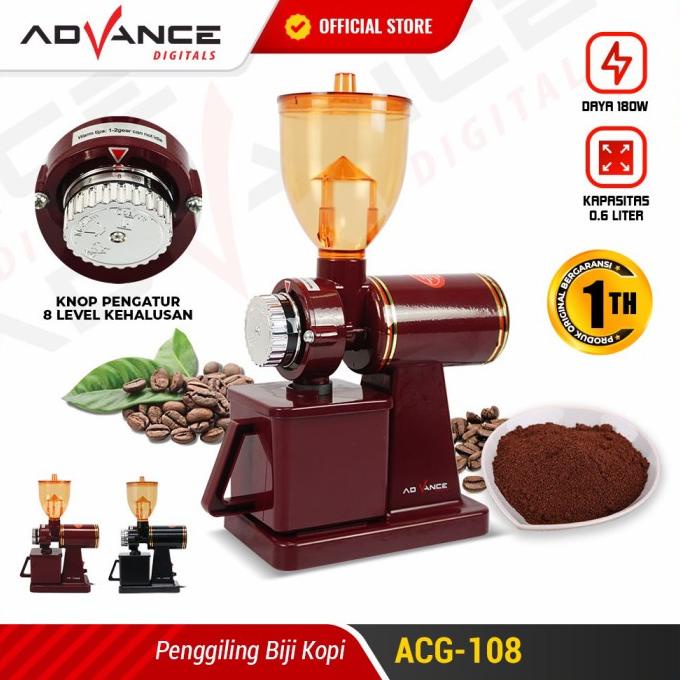 Grinder Kopi - Advance Acg-108 - Grinder Kopi Elektrik - Mesin Kopi Blue.Bias