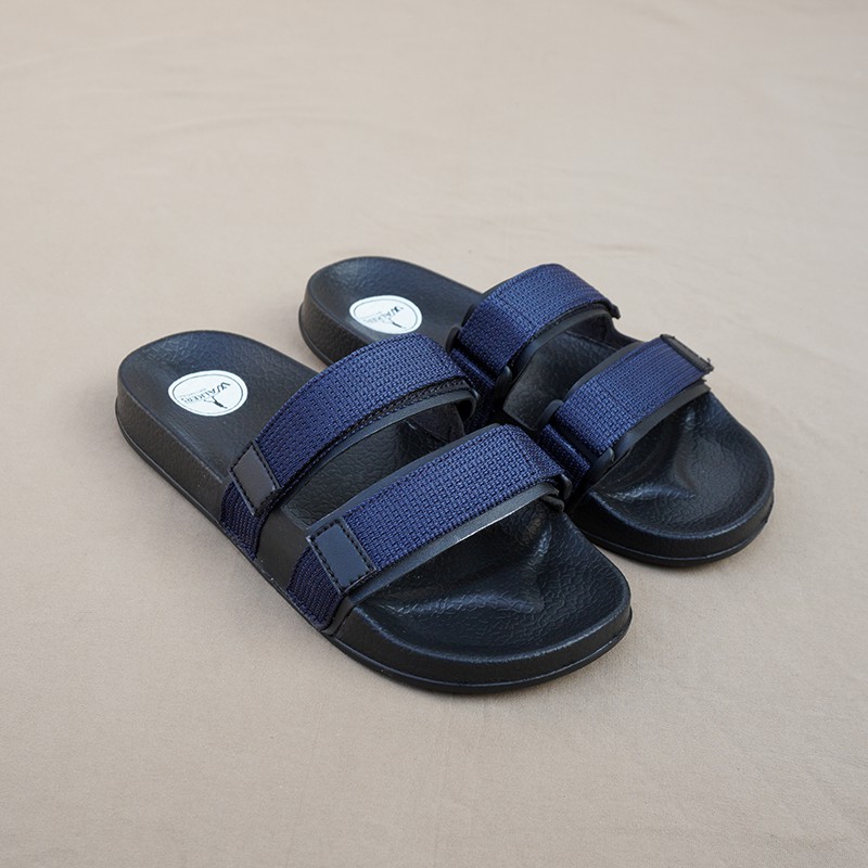 sandal kasual pria Sandal SLIDE cowok trendi fashion jepang tidak licin ringan dipakai bahan aman