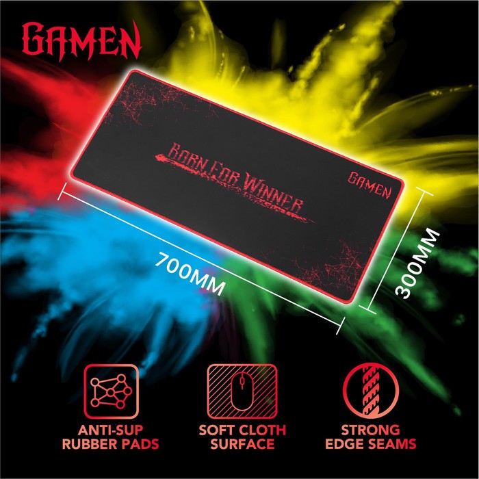 GAMEN GP-XL MOUSE PAD GAMING ANTI SLIP WITH SOFT SURFACE E-SPORTS