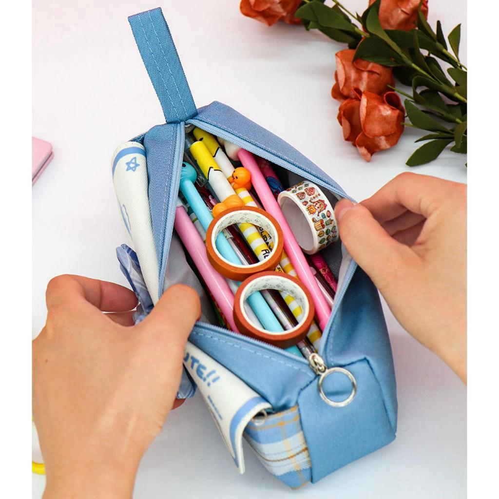 TXS09 Korean Pen Pencil Case Ribbon Cute Kotak Tempat Pensil Box TKM