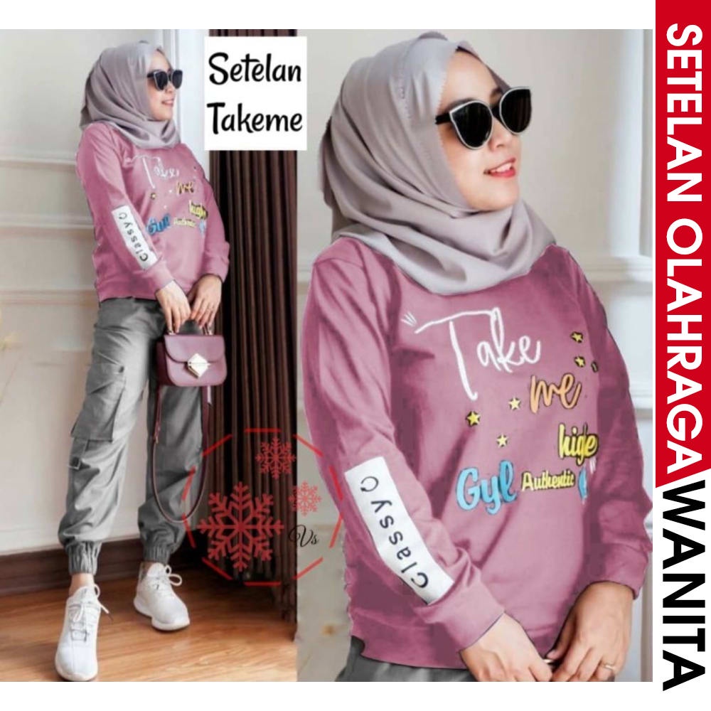 Setelan Baju Senam Olahraga Pink Nke Training Satu Set Baju Senam Olahraga Zumba Aerobik Fitness i