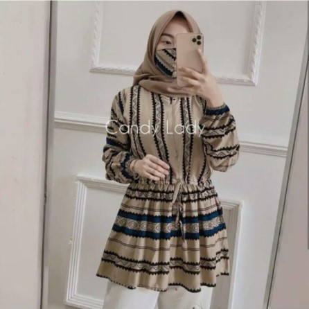 BLOUSE CANDY LADY ETNIK TALI SERUT // TERMURAH BLOUSE RAYON ETNIK BUSUI FRIENDLY