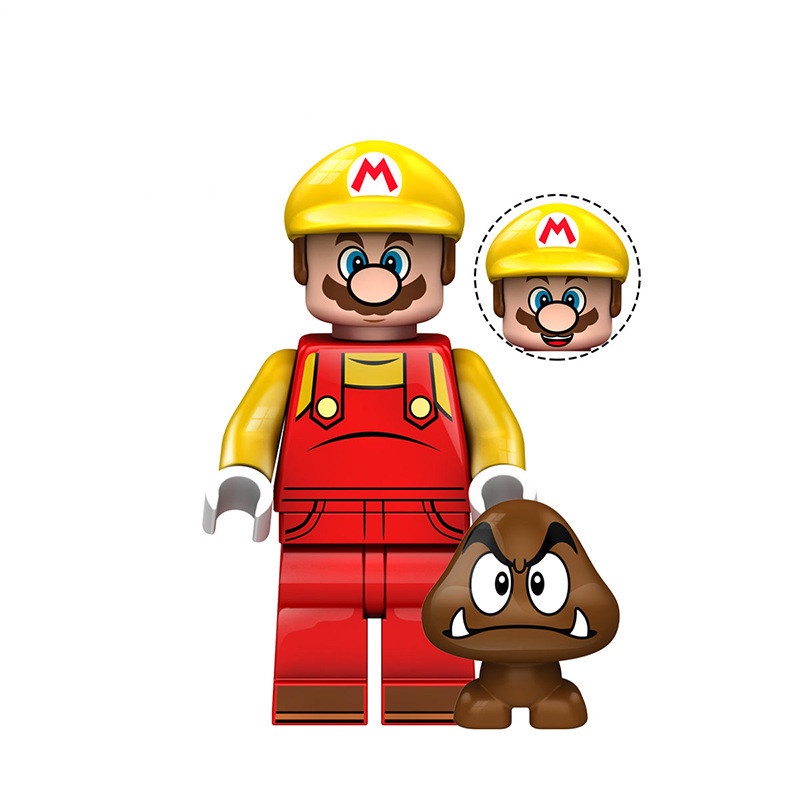 1pc Mainan Koleksi Model Kartun Super Mario Bros Mini Bahan ABS