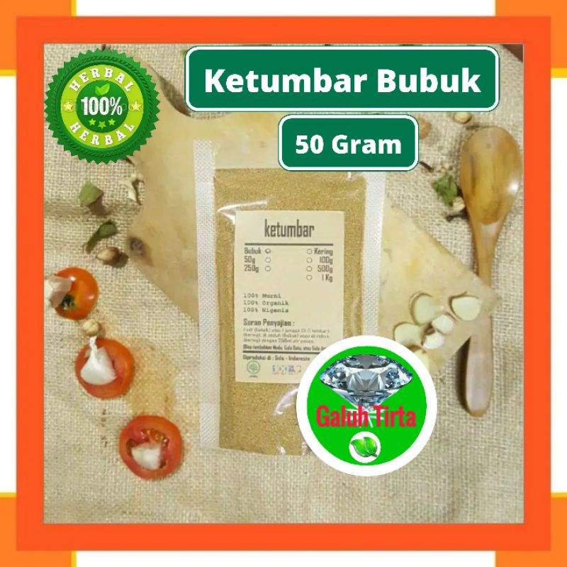 

KETUMBAR BUBUK 50 GRAM - Coriandrum Sativum - MURNI - JSR - REMP