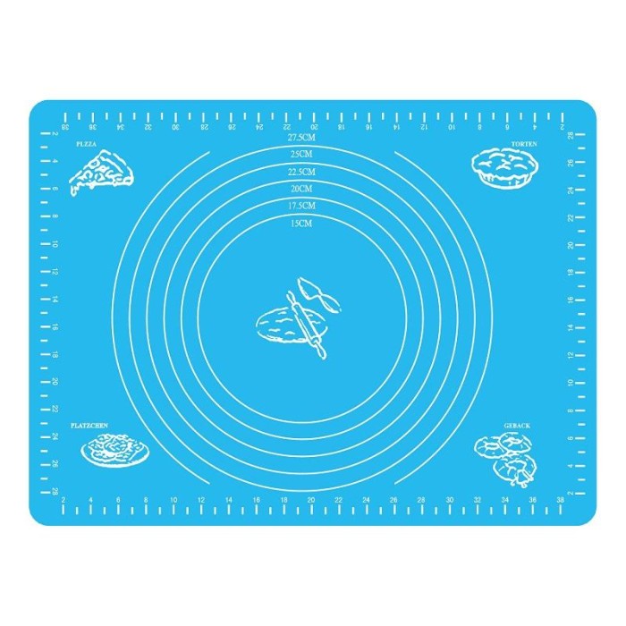 

silicon mat baking 65x45 Bahan: Food grade silicone import - Biru - BARU