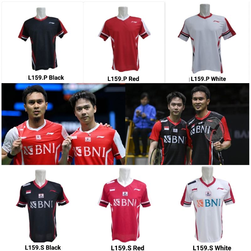 Kaos Badminton Bulutangkis Piala Thomas Uber Cup / Baju Atasan Badminton Bulutangkis Thomas Uber Cup / Kaos Seragam Bulutangkis Olimpiade / Jersey Badminton Drifit / Baju Olahraga Pria Wanita / Bisa Pasang Nama Negara Logo / Best Lokal Quality