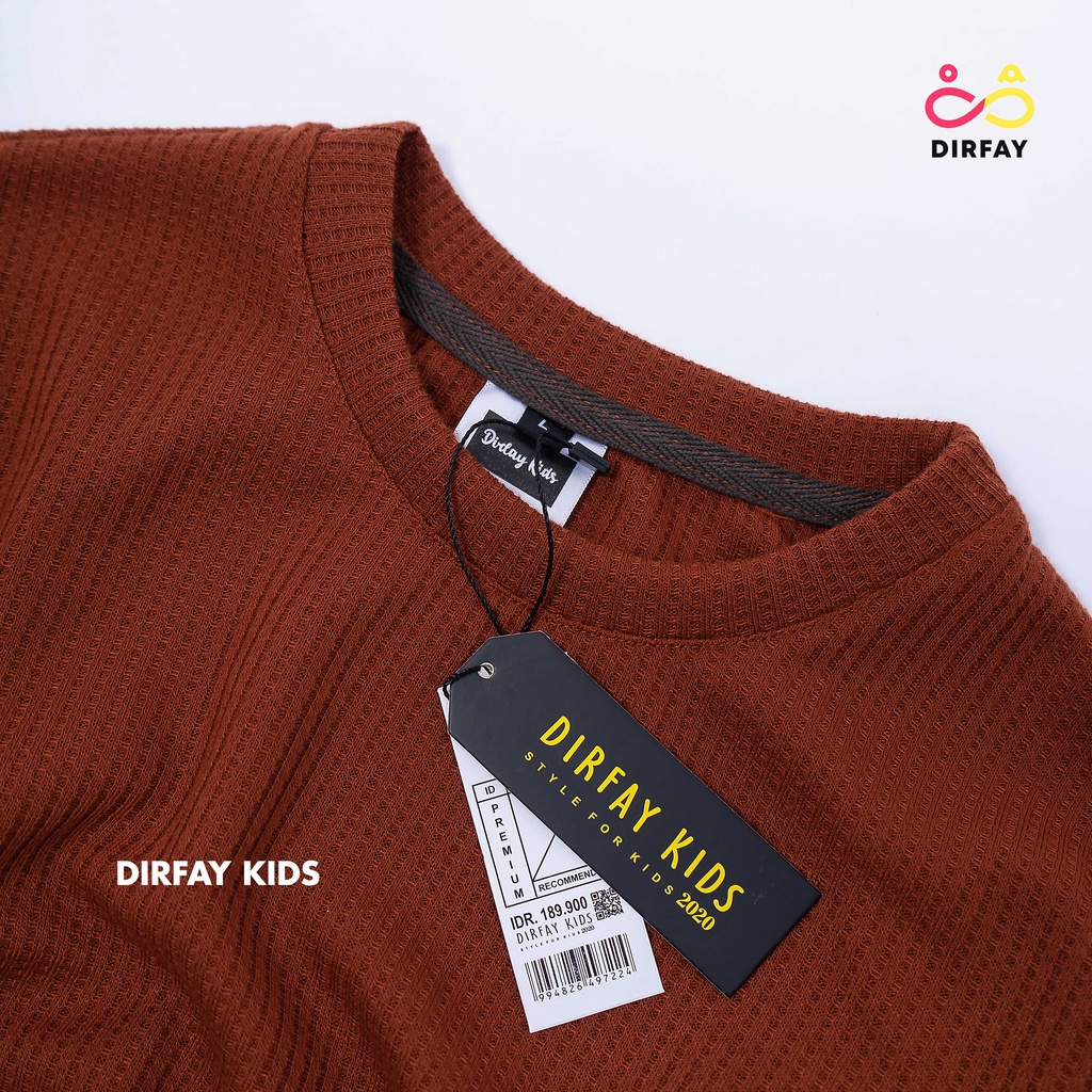 Dirfay Kids Kaos Polos Umur 1-12 Tahun