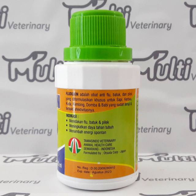 Fludoxin 120ml Obat Flu Batuk Pilek Sapi Kerbau Kambing Domba Kuda