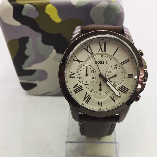 JAM TANGAN PRIA FOSSIL FS5403 BROWN ORIGINAL