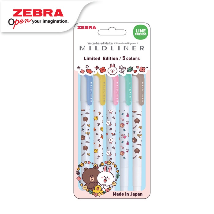 

ZEBRA MILDLINER LINE2 SET 5PCS promo