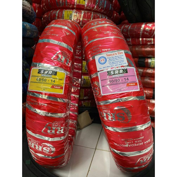 BAN MURAH  80/90-14 & 90/90-14  (TUBLESS) BAN FULLPRESS SRR,SBR,MGR