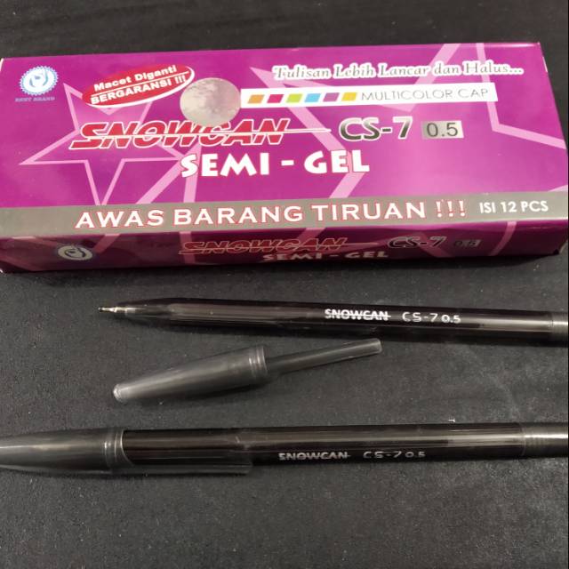 

Pulpen Snowcan Semi-Gel CS-7 0.5mm/Pena 0.5mm