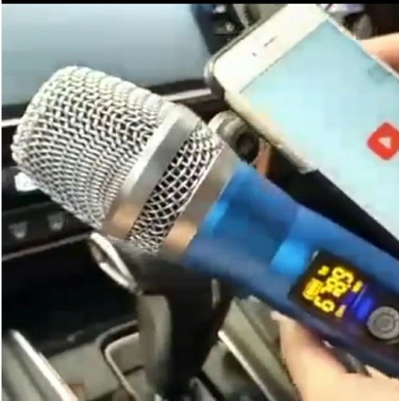 wireless mic untuk karaoke di mobil lewat aux, tanpa alat tambahan