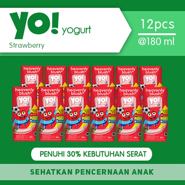 

Yogurt Heavenly Blush YO Strawberry Broccoli 12 x 180 ml