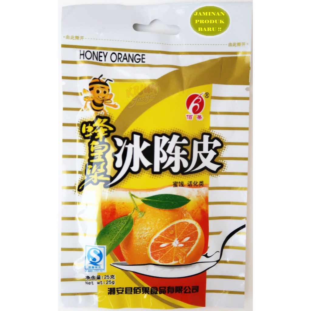 Manisan Kulit Jeruk Mandarin Preserved Mandarin Peel BPOM RI 25 g