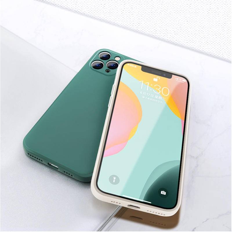 Casing Silikon iPhone 11 Pro MAX X XS MAX XR SE 2022 2020 6 6S 7 8 Plus Warna Matte Permen