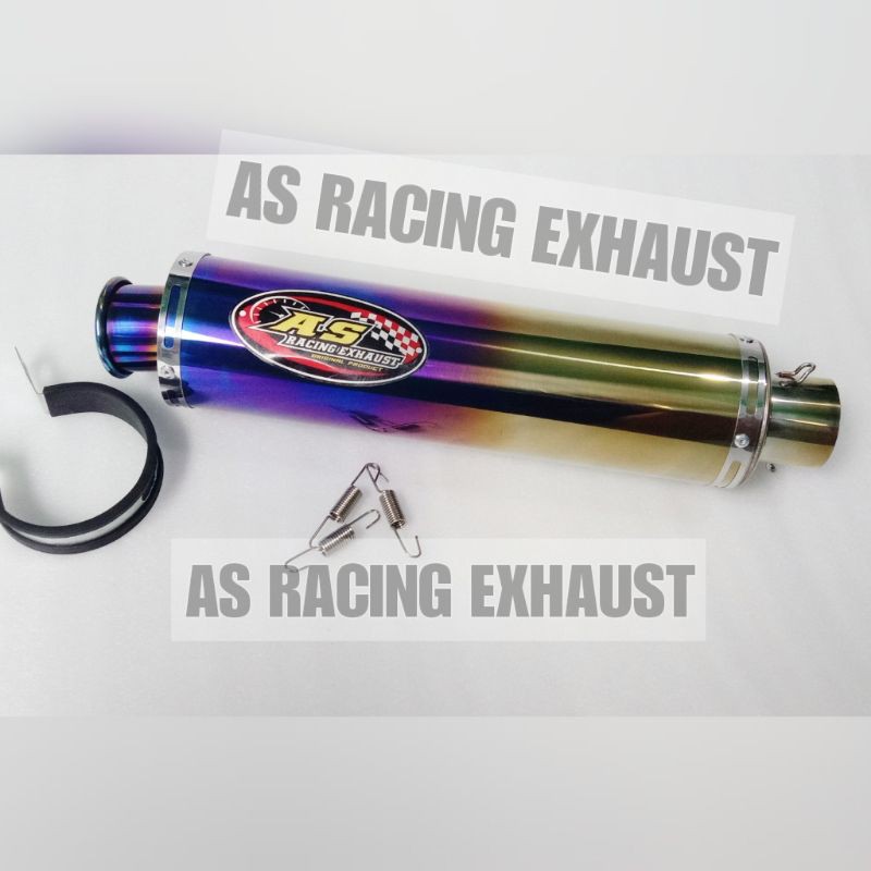 Silencer knalpot bluemoon AS RACING ORIGINAL SILENCER ONLY Knalpot Satria Fu Vixion CB150R CBR150R