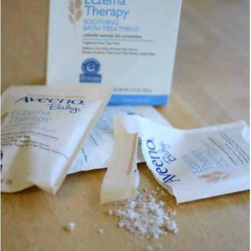 aveeno baby eczema therapy soothing bath treatment