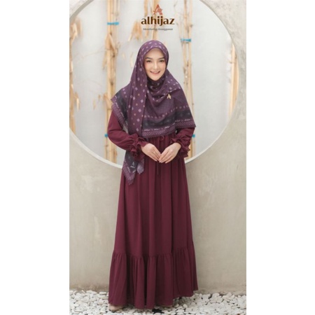 Gamis Kinara Syar'i Set Scraf by Alhijaz (Griya Sandang)