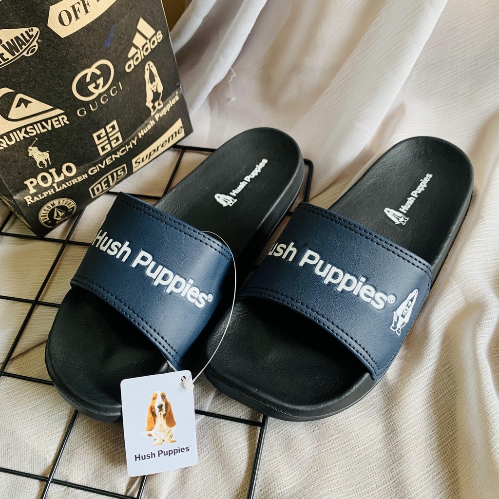 SANDAL SLIDE HUSH PUPPIES SENDAL SELOP SLIDE FLIP FLOP HUSH PUPIES PRIA WANITA MODERN ANTI SLIP TERBARU NYAMAN EMPUK RINGAN MURAH